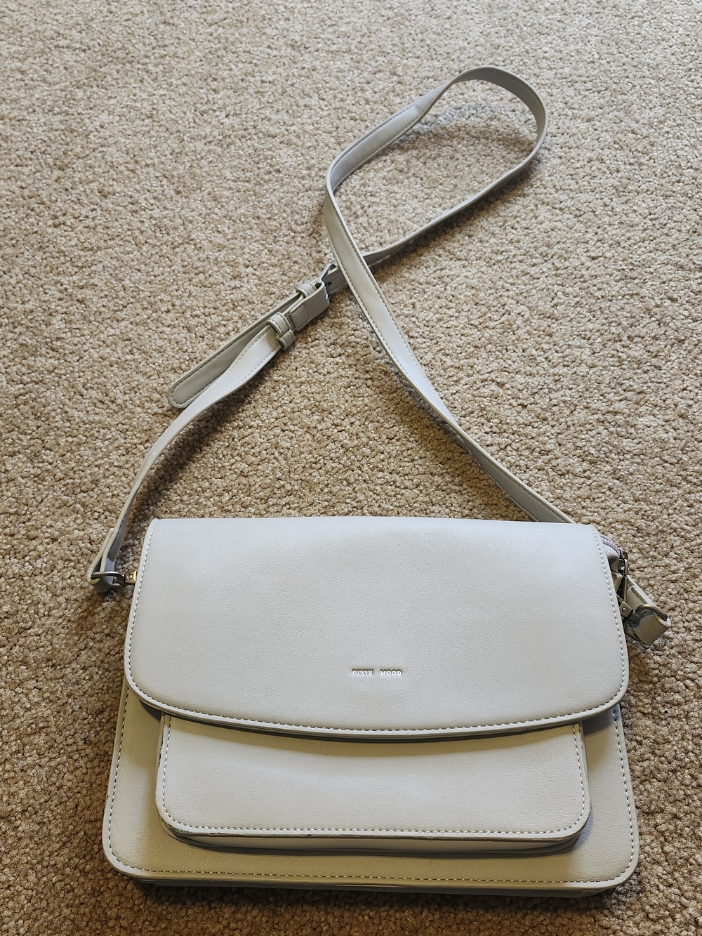 Pixie Mood Light Grey Classic Bag with Front Pocket